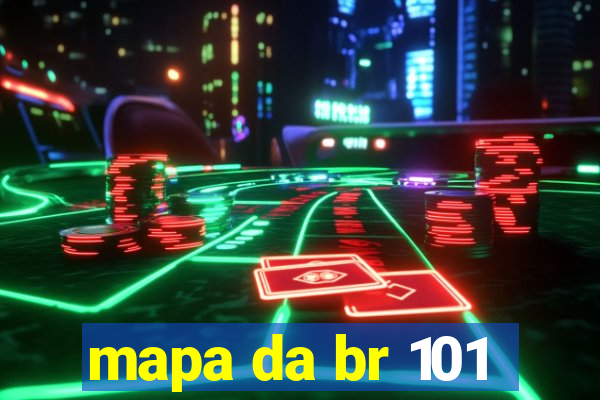 mapa da br 101